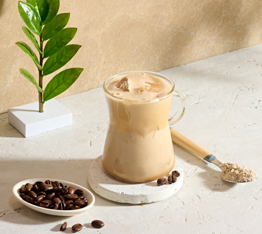 High Protein Iced Coffee Latte Macchiato, 14 Portionen