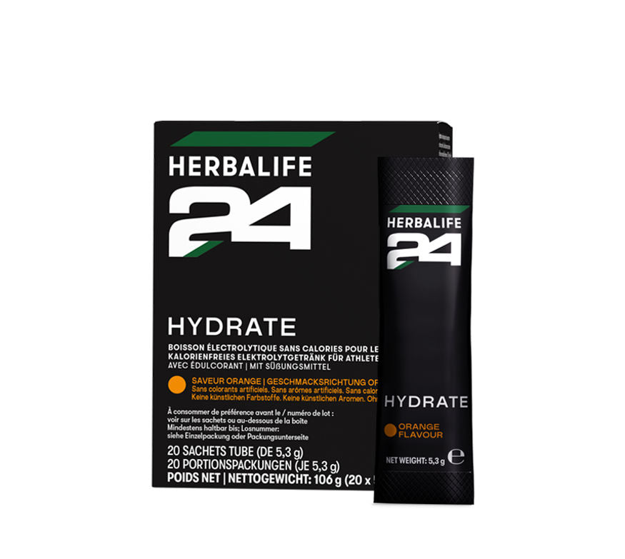 H24 Hydrate, Orange. 20 Portionspackungen