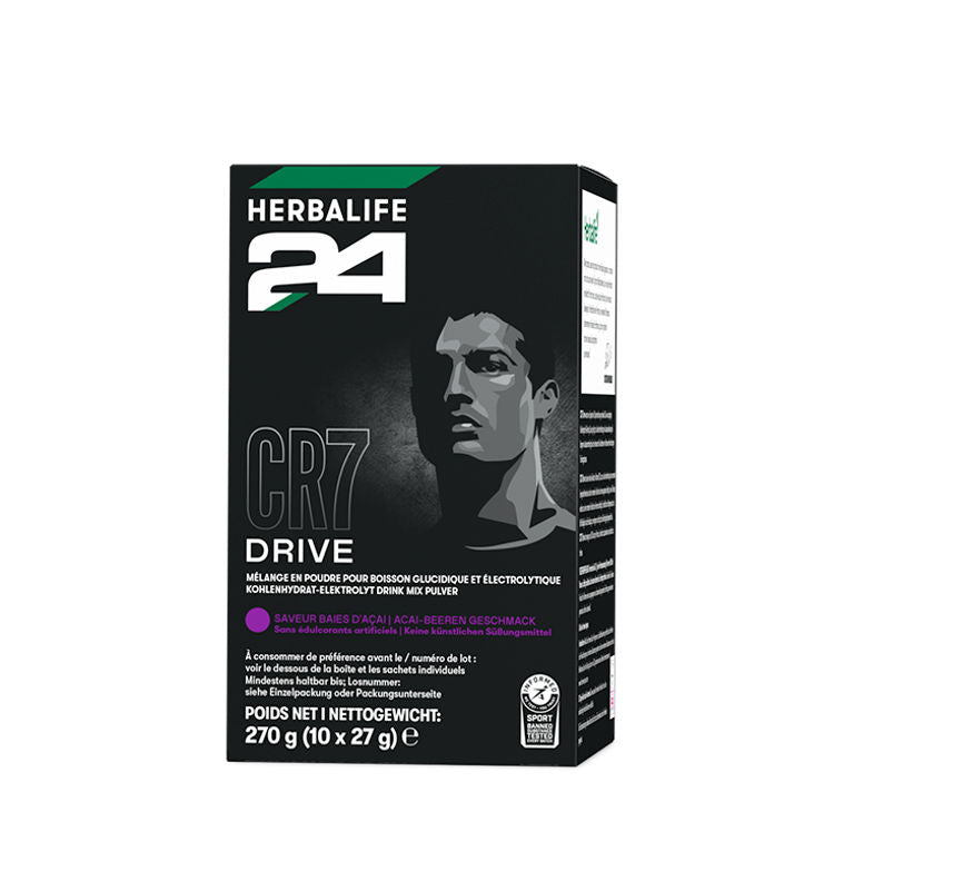 H24 CR7 Drive Portionspackungen, Acai-Beeren Geschmack,10 Portionen