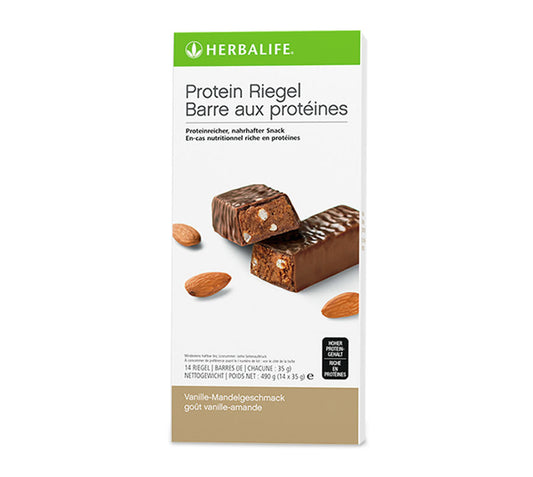 Protein Riegel, 14 Riegel je 35 g Vanille-Mandel