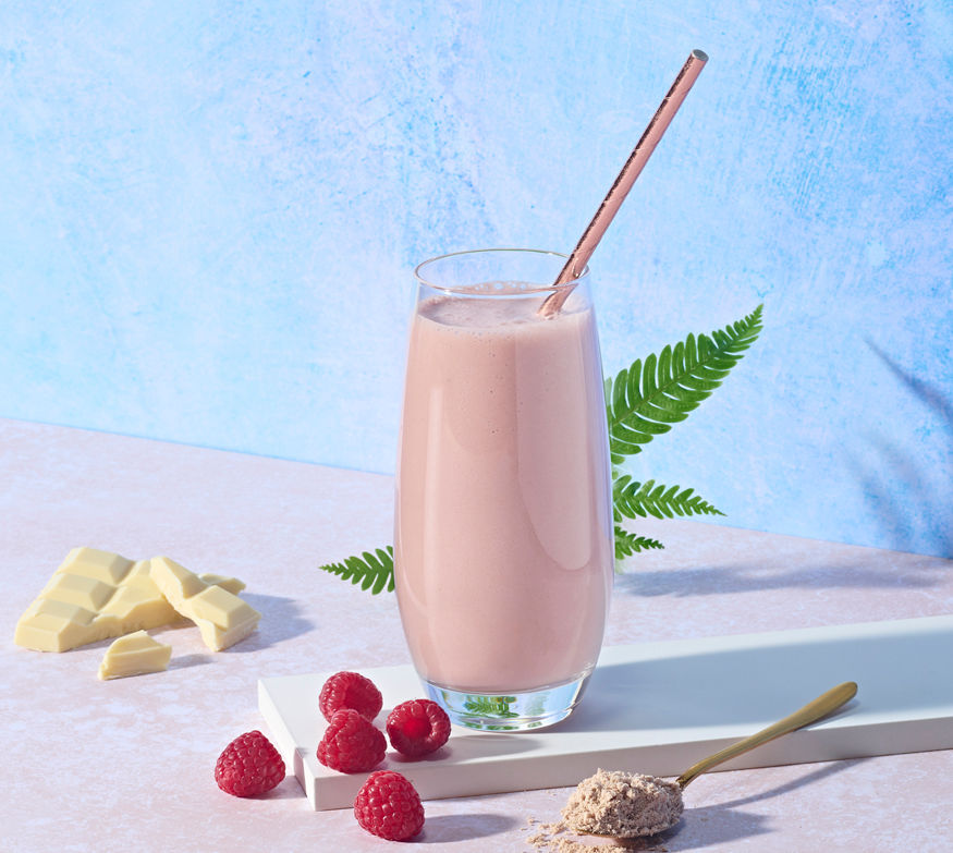 Formula 1-Shake ohne Soja, Laktose und Gluten Himbeere und Weiße Schokolade, 19 Portionen